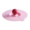 thumbnail image 1 of Silicone Cup Covers, Creative Mug Cover, Anti-Dust, Airtight Seal, Food Grade Silicone Hot Cup Lids Silicone Cup Lids Leakproof Covers Assorted Colors for Home Kitchen Use, 1Pack(Pink,3.9x3.9x0.4"), 1 of 9