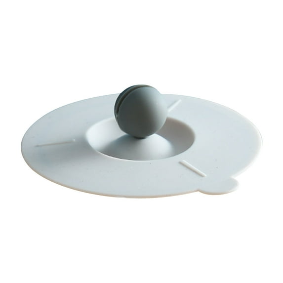 Silicone Cup Covers, Creative Mug Cover, Anti-Dust, Airtight Seal, Food Grade Silicone Hot Cup Lids Silicone Cup Lids Leakproof Covers Assorted Colors for Home Kitchen Use, 1Pack(Grey,3.9x3.9x0.4")