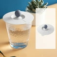 thumbnail image 1 of Silicone Cup Lids,1PCS Colorful Mug Cover Anti-dust Airtight Hot Cup Lids Universal Reusable Drink Covers for Tea Cups Mugs and Coffee Cup(Grey), 1 of 3
