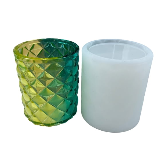 Silicone Cup Molds Resin Storage Box Mold Pen Holder Mould Makeup Brush Organizer Mold Silicone Material Han-Making Tool