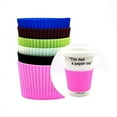 thumbnail image 1 of Silicone Cup Sleeve Heat Insulation Coffee Cup Cover Ceramic Cup Cover Non-slip Bottle Sleeves Colored Mug Sleeve, 1 of 2