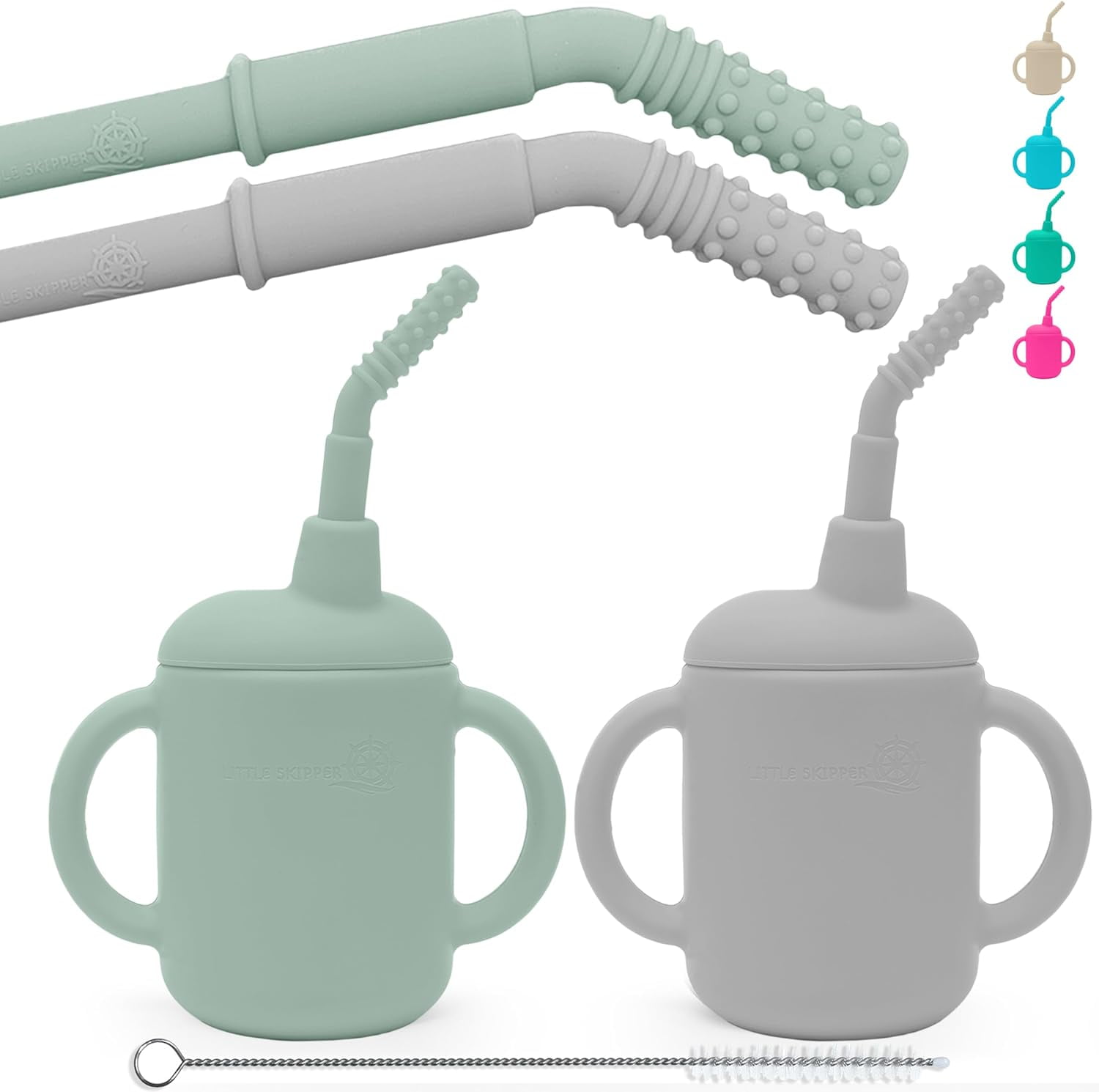 Silicone Cup With Straw Baby Sippy Cups 612 Months Teething Training