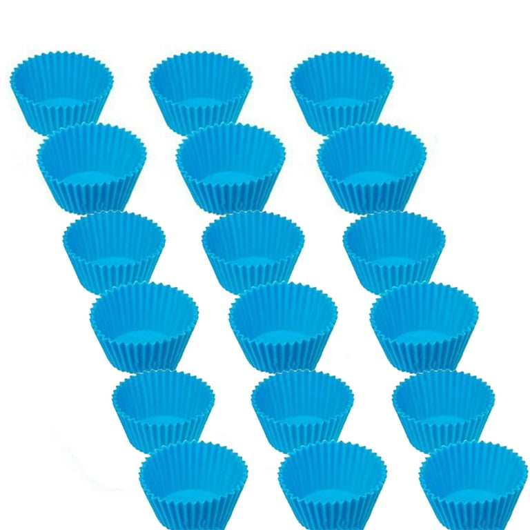 Reusable Silicone Baking Cups 24 Pack - Non-stick Muffin Cupcake