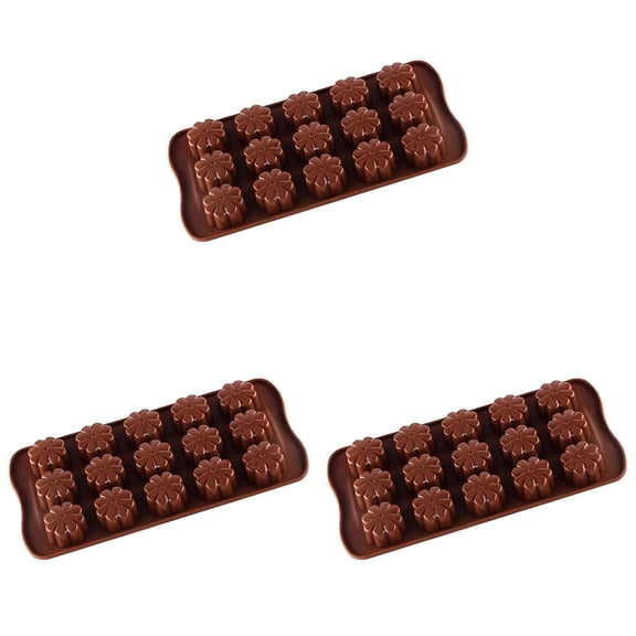 Silicone DIY Baking Model Chocolate Grids 15 Flower Tray Baking Cake Cake Mould 1pc
