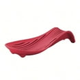 thumbnail image 1 of Silicone "Deck Chair" Large Heat-resistant Spoon Rest for Stove Top/Countertop, Reusable Kitchen Cooking Utensil Holder for Spatulas, Ladles, etc., Dishwasher Safe, 9.1*4.2*1.6in (Red), 1 of 5
