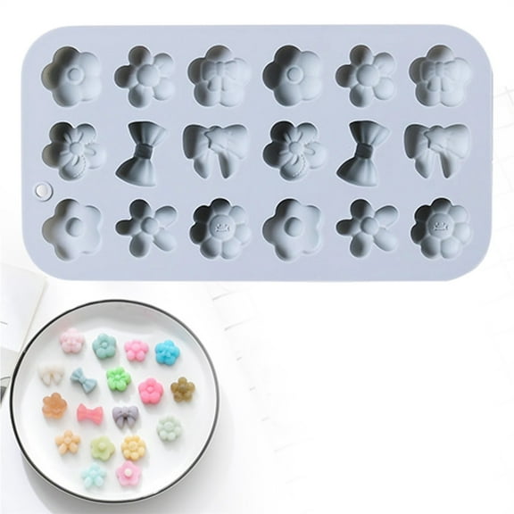 Silicone Decorative Template Cake Decoration Template with Flower for Small Craft Projects
