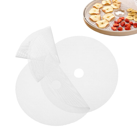 Silicone Dehydrator Sheets,8 Pack of Dehydrator Tray Liners Reusable Vegetable Sheets Durable Fruit Sheets for Drying Fruits Grains 13In