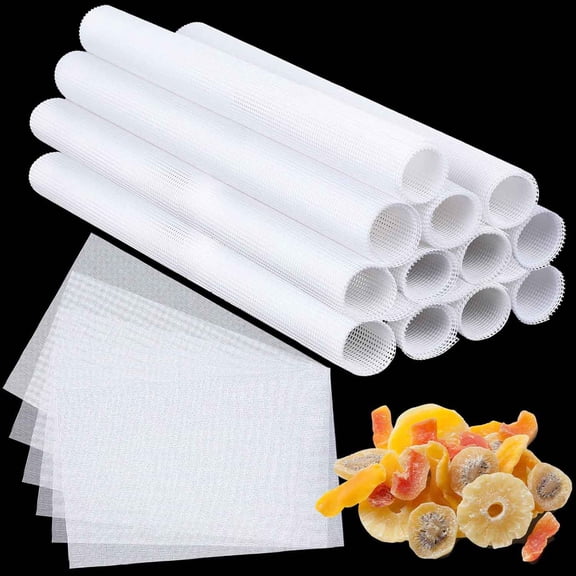 Silicone Dehydrator Sheets Non Stick Silicone Mesh Reusable Dehydrator Tray Liner Fruit Dryer Mats for Food Freeze Dryer