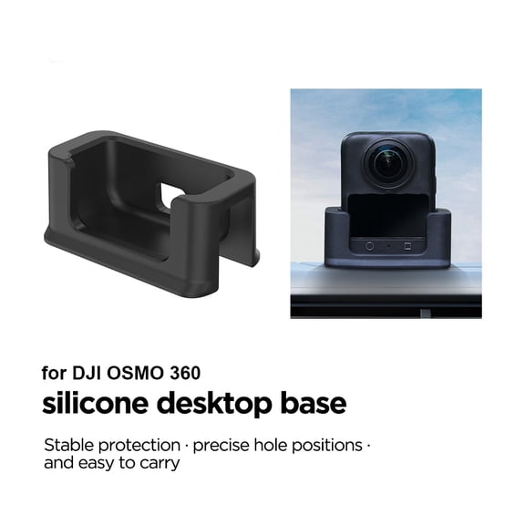 Silicone Desktop Mount for DJI Osmo 360 Camera, Stable Desktop Support Bracket for Osmo 360 Camera Compact Portable Base Support Stand