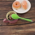thumbnail image 1 of Silicone Dinner Spoon Long Handle Restaurant Kitchen Dessert Shop Green, 1 of 7