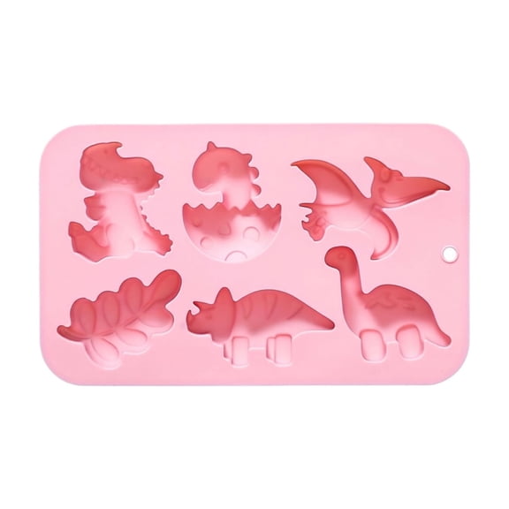 Silicone Dinosaur Shaped Mold Nonstick Flexible Tray for Candy Chocolate Ice Cake Baking Kitchen