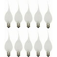 thumbnail image 1 of ® Silicone Dipped, Country Style, Electric Candle Lamp Chandelier Light Bulbs, 7 Watt Incandescent, Individually Boxed, Wholesale Pack of 10 Bulbs, 1 of 7