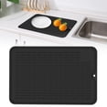thumbnail image 1 of Silicone Dish Drying Mat for Kitchen Counter,Heat Resistant Under Sink Waterproof Coffee Bar Accessories,Dining Rack Stone Utensil Holder Countertop Decor Must Haves,7.87x11.81 inch, 1 of 2