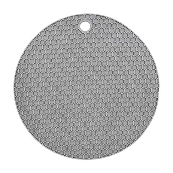 Silicone Dish Drying Mat for Kitchen Counter,Round Eco-Friendly Quick Dry Dish Mat,Easy Clean Multi Usage Drying Matt,Heat Resistant,5.4" x 5.4",Small