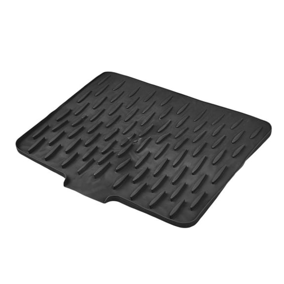 Silicone Dish Drying Mat for Kitchen Counter, Dish Drainer Mat, Silicone Drying Mat Non- Suction Base, for Dishes, Fruits & Vegetables, Sink
