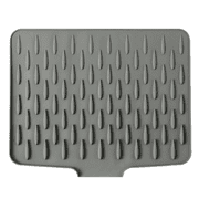 Silicone Dish Drying Mat for Kitchen Counter, Dish Drying Pad, Non-Slip Drain Pad with Built-in Drain, Heat Resistant Stone Drying Mat15.7" x 118"