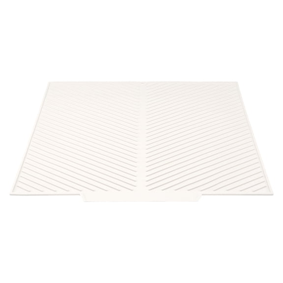 Silicone Dish Drying Mat for Kitchen Counter, Easy Clean Waterproof Kitchen Mat, Concave and Convex Design Silicone Mat Beige 19.9*16.7 inch