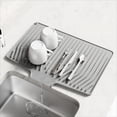 thumbnail image 1 of Silicone Dish Drying Mat for Kitchen Counter - Non-Slip, Heat Resistant with Built-in Drain, 18.9"x13.6", 1 of 8