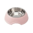 Silicone Dog Bowl Metal Shallow Bowl Slow Feed Dog Bowl Stainless Steel