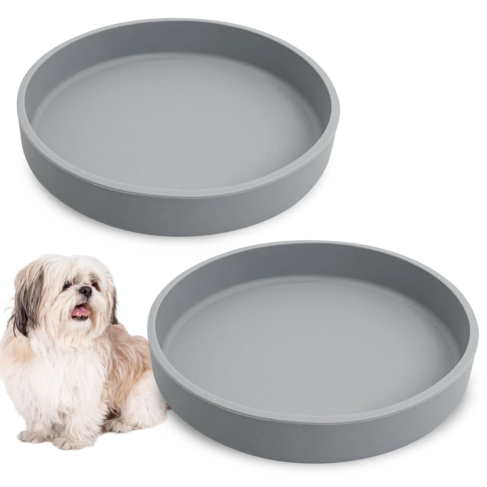 Silicone-Dog-Bowl-Shallow-Cat-