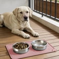 thumbnail image 1 of Silicone Dog Cat Feeding Mat - Waterproof Non-Slip Pet Bowl Placemat for Easy Clean & No Spill Feeding Station Pink, 1 of 4