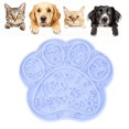 thumbnail image 1 of Silicone Dog & Cat Lick Mat with Suction Cups - Anxiety Relief/Promotes Healthy Eating/Frozen & Dishwasher Safe - Pet Peanut Butter Lick Pad(cat paw shape-Sky Blue), 1 of 6