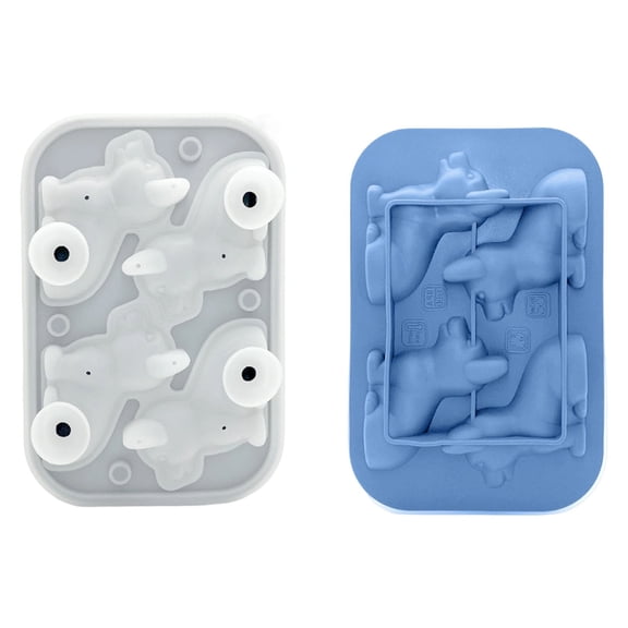 Silicone Dog Ice Tray, Summer Puppy Shape Mold For Freezer, Novelty Cube Maker For Cocktail Drinks