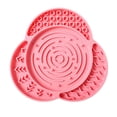 thumbnail image 1 of Silicone Dog Lick Mat with Powerful Suction Cups, Flower-Shaped Pet Slow Feeder Mat for Cats and Dogs, Calming Treat Mat for Anxiety Relief, Bathing and Grooming Distraction, 1 of 8