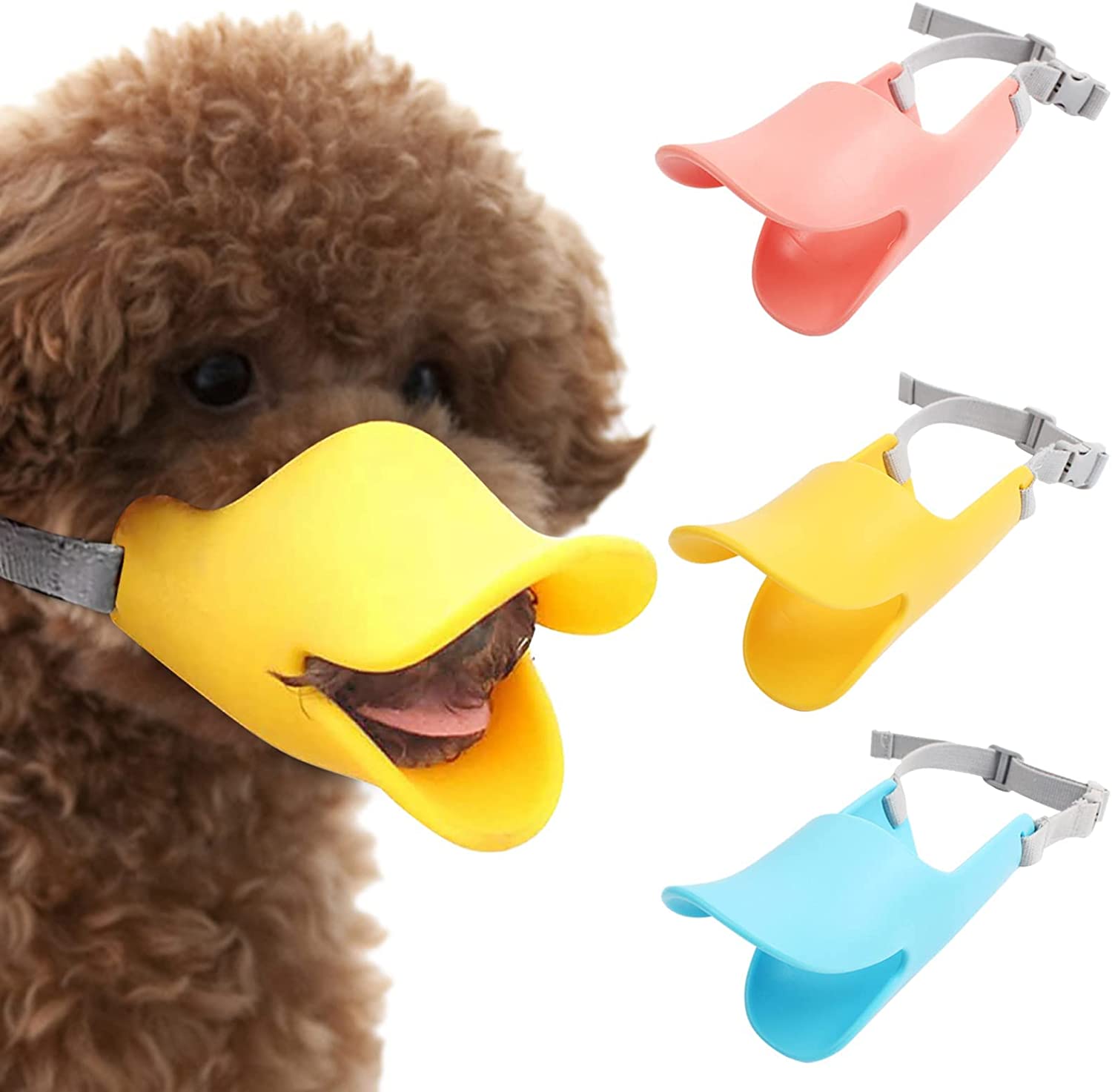 Silicone Dog Mouth Covers for Small Dog Mouth Cover Duck Shape Anti