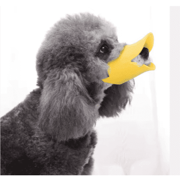 Silicone Dog Muzzle, Yellow, Small