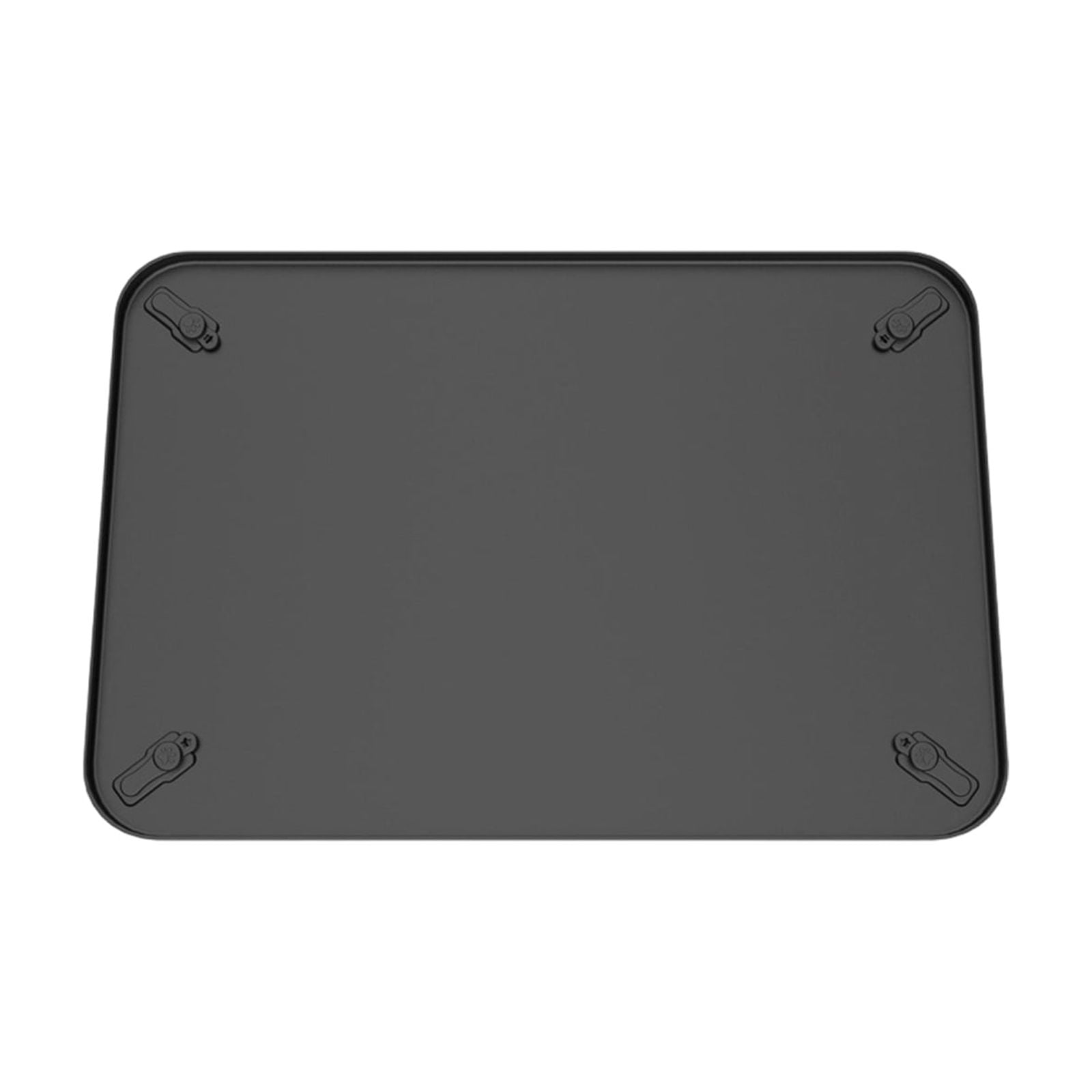 Silicone Dog Pee Pad, Washable Reusable Leak Proof Puppy Training Pads, Anti-Slip Pet Urine Mat with Fixed Buckles, for Dogs Cats, Protect Floors Furniture from Pet Accidental Pee(16.5"*24.4",Black)