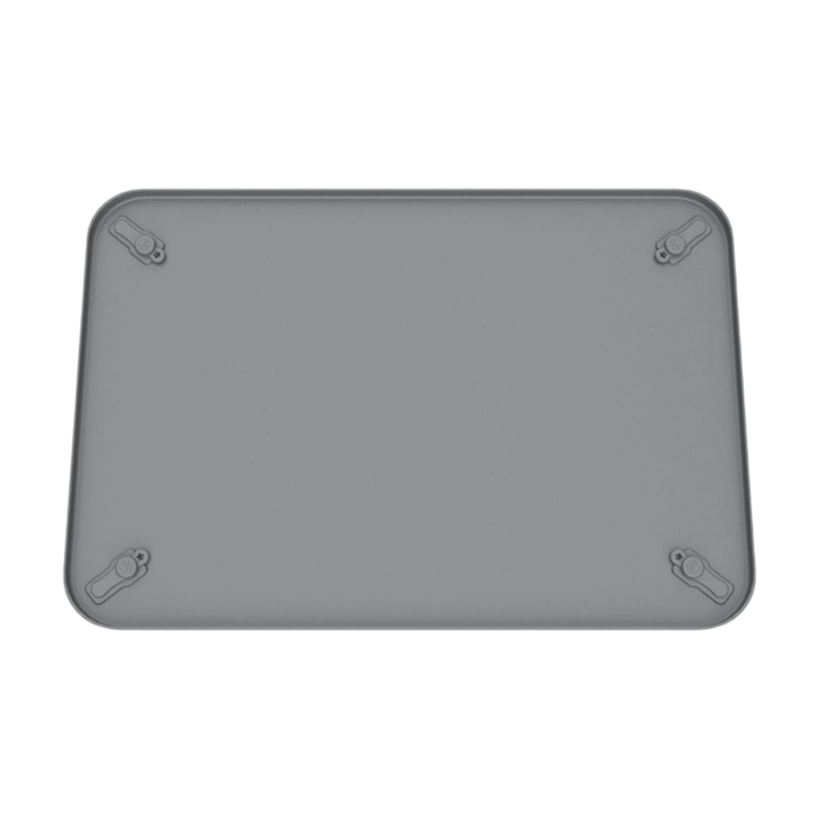 Silicone Dog Pee Pad, Washable Reusable Leak Proof Puppy Training Pads, Anti-Slip Pet Urine Mat with Fixed Buckles, for Dogs Cats, Protect Floors Furniture from Pet Accidental Pee(16.5"*24.4",Gray)