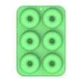 thumbnail image 1 of Silicone Donut Mold with Non-Stick -Grade Material, 6-Cavity, Green, for Home Baking, 1 of 3
