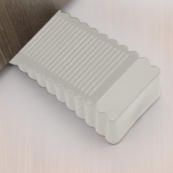Silicone Door Stopper Windproof Door Holder Anti Collision Buffer Adjustable Double Sided Flexible Door Wedge Furniture Protection Quiet Safety Home Office Door Stop Tool