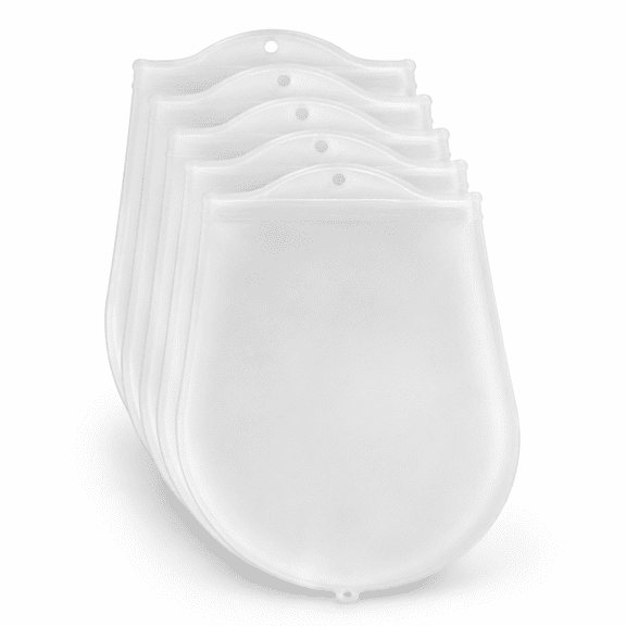 Silicone Dough Kneading Bag, 3LB Heavy Duty Thickened Baking Bag, 21.5x18cm Reusable Food Grade Silicone Pastry Bag for Bread Pizza Dough, 6 Pack