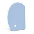 Silicone Dough Scraper with Stainless Steel Sheet, Curved Edge Flexible