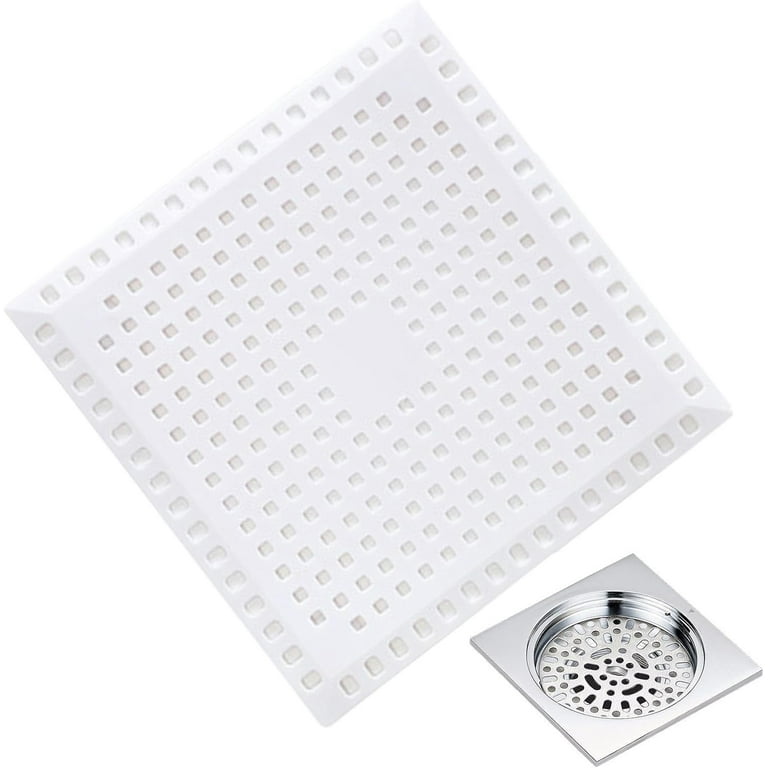 Silicone Drain Cover - Drain Covers for Shower to Catch Hair,Hair Stopper for Bathroom Accessories, Silicone Hair Catchers with Suction Cup for