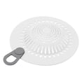 thumbnail image 1 of Silicone Drain Hair Cather and Strainer for Shower and Bathtub, Raised Dome Design, No Tools Needed, Fits Flat Drains, 5.8" Wide, Easy to Clean, Anti-Clog Cover, 1 of 9
