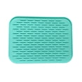 thumbnail image 1 of Silicone Drain Mat Non Slip Heat Resistant Kitchen Counter Mat Water Absorbent Drying Pad for Bar Glasses Fryer Oven Sink,Kitchen Mat,1PC,Mint Green, 1 of 6