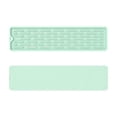 thumbnail image 1 of Silicone Drainage Mat,13.78x3.6 Inch Narrow Non-slip Drainage Pad for Bathroom & Kitchen Counter | Cutting Board Shock Absorb Liner | Tableware Water Drying Mat for Sink,Green, 1 of 7