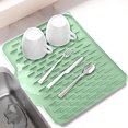 thumbnail image 1 of Silicone Drainage Pad for Countertop | Sloped Angled Design for Fast Water Runoff | Heat Resistant Protective Insulation | Shock-Absorbing Textured Non-Slip Surface | Food-Grade Material | 40x30cm, 1 of 5