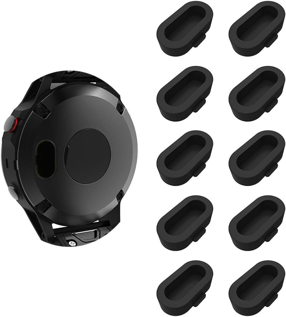 LOKEKE 10-Pack Silicone Dust Plugs For Garmin Watches - Compatible With Forerunner 955, 255, Fenix, Venu, Vivoactive