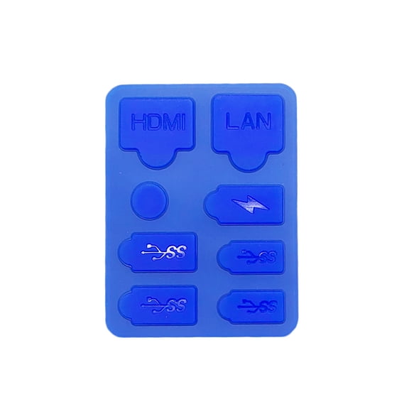 Silicone Dust Plugs Set For PS5 Slim Console, Anti-dust Cover Dustproof Plug Silicone Dust Protector for PS5 Slim Game Console Accessories