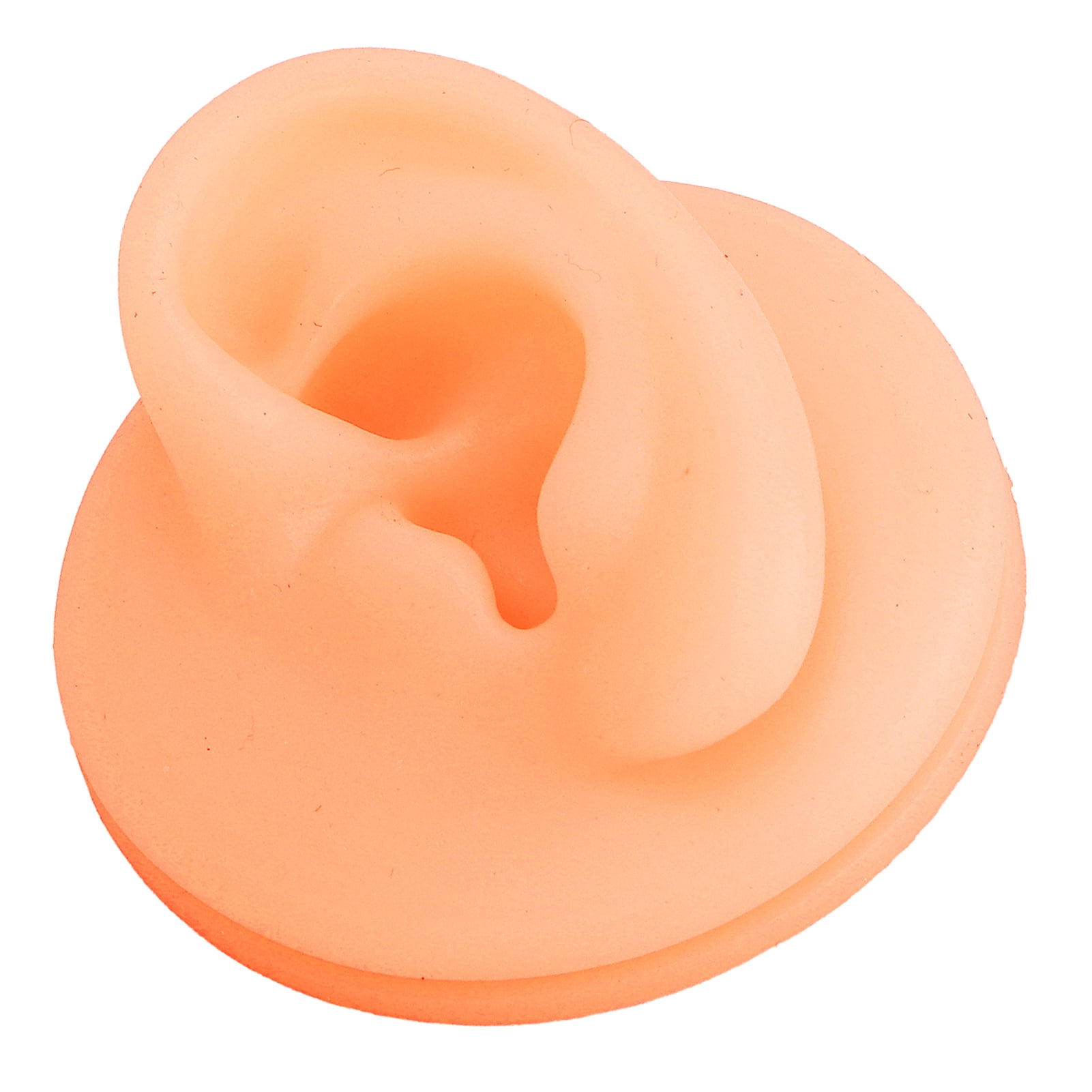 Silicone Ear Model, Acupuncture Practice Model Reusable Simulation Ear