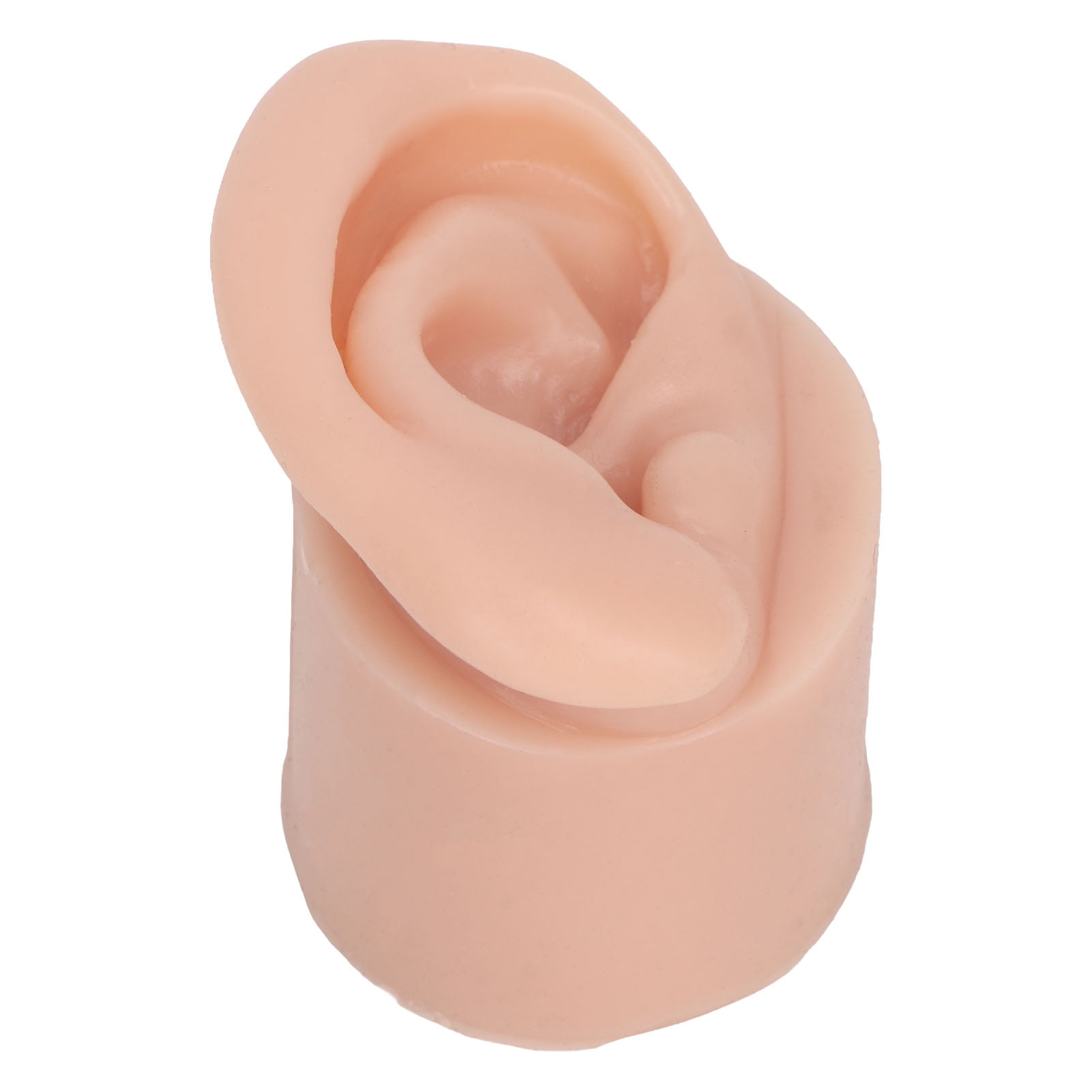 Silicone Ear Model Medium Skin Color Piercing Practice Ear Model for ...