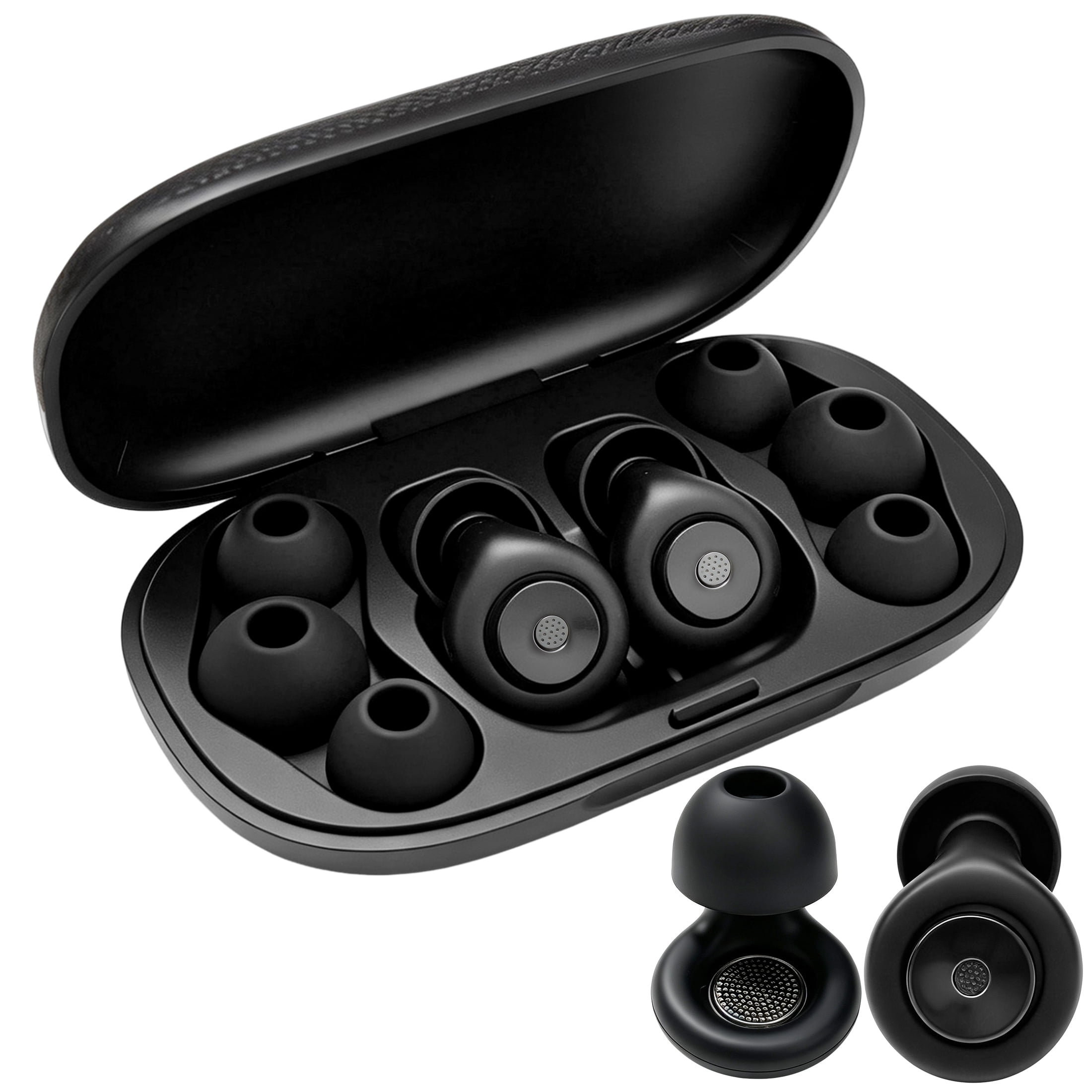 cisilov Ear Plugs for Sleeping, Reusable Silicone Ear Plugs for Noise Reduction, Hearing Protection for Side Sleepers, Noise Cancelling Ear Plugs with Storage Case, Soft Earplugs for Sleep