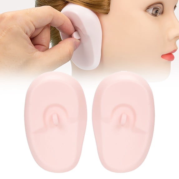 Silicone Ear Protectors for Hair Dyeing 1 Pair Hair Coloring Ear Covers Earmuffs Ear Heat Protector Caps for Hairdressing Salon Dyeing Shower Accessory