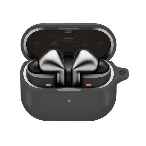 Silicone Earphone Case with Hanging Buckle, Anti-Drop, Wireless Charging Compatible, Multiple Colors Available