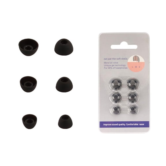Silicone Earphone Tips with Improved Sound Quality, Comfort Fit, Dustproof and Waterproof for Long-Term Use
