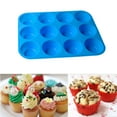 Silicone Egg Bites Mold,Silicone Muffin Pans 12 Cups for Baking